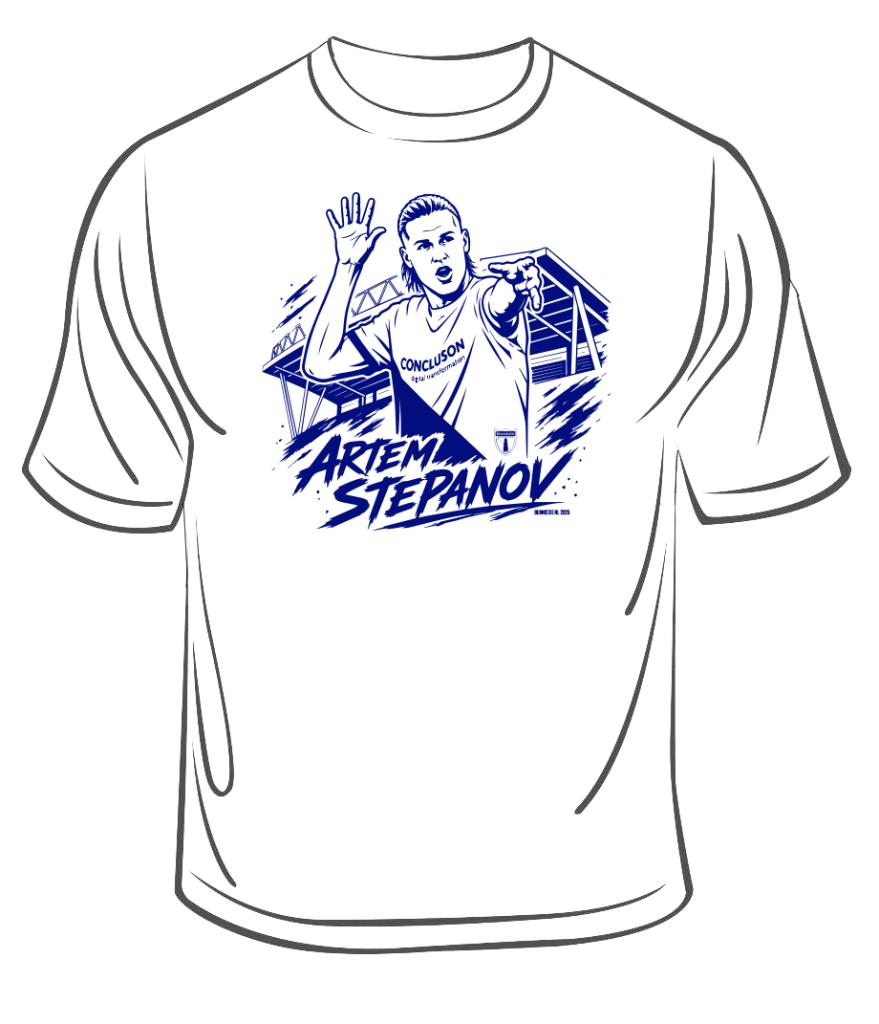 Artem Stepanov fan-shirt  Fc Utrecht, Verzenden, Wit, Geen merk, Nieuw
