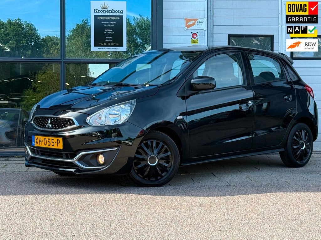 Mitsubishi Space Star 1.0 Cool+| AIRCO| NAP| APK, Auto's, Mitsubishi, Stof, Gebruikt, 840 kg, Zwart