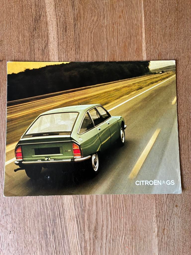 Citroën GS brochure 8/72, Ophalen of Verzenden, Zo goed als nieuw, Citroën