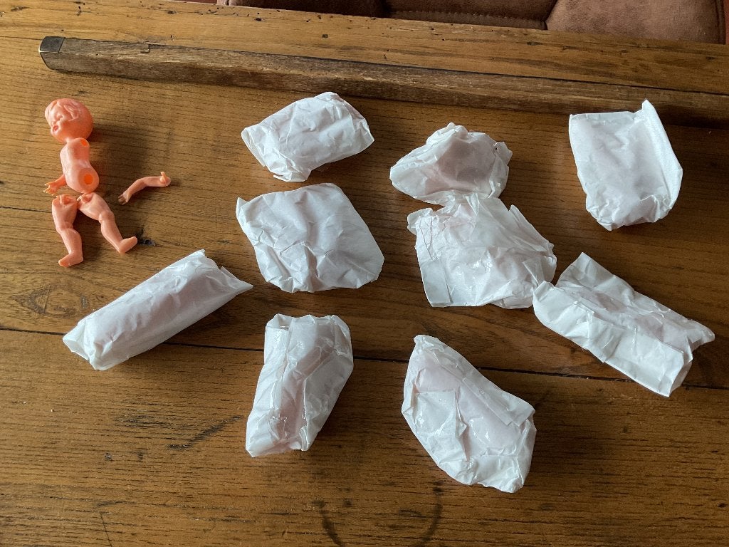 Oude vintage popjes met slaapoogjes, Antiek en Kunst, Ophalen of Verzenden