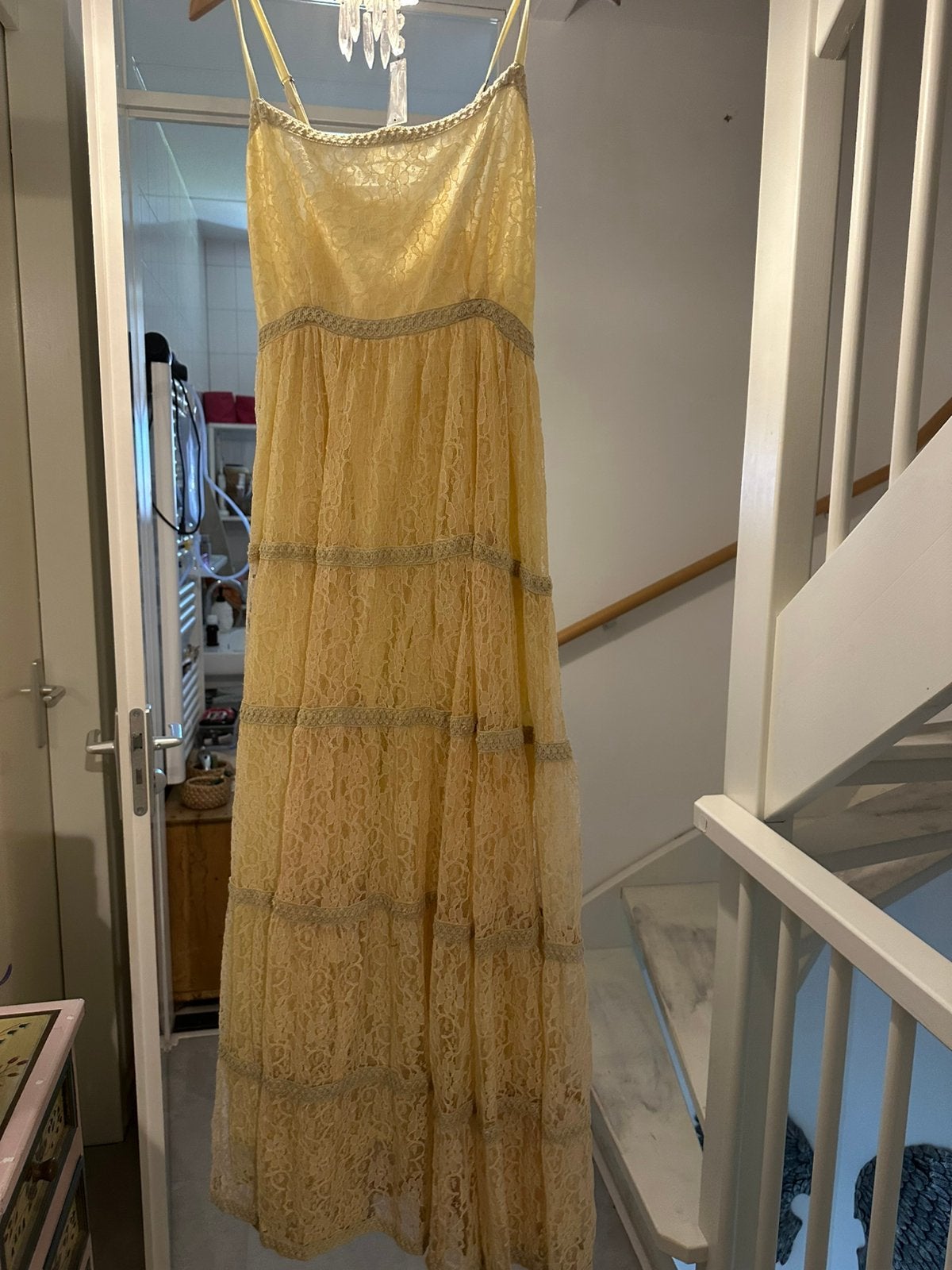Jurk two sisters s/m, Kleding | Dames, Ophalen of Verzenden, Zo goed als nieuw, Onder de knie