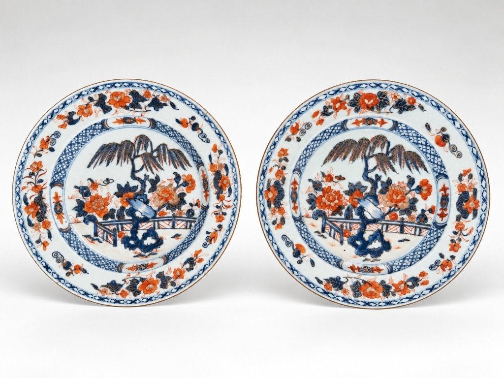 2 Borden Chinees Imari - Porselein- Kangxi (1662-1722), Ophalen of Verzenden