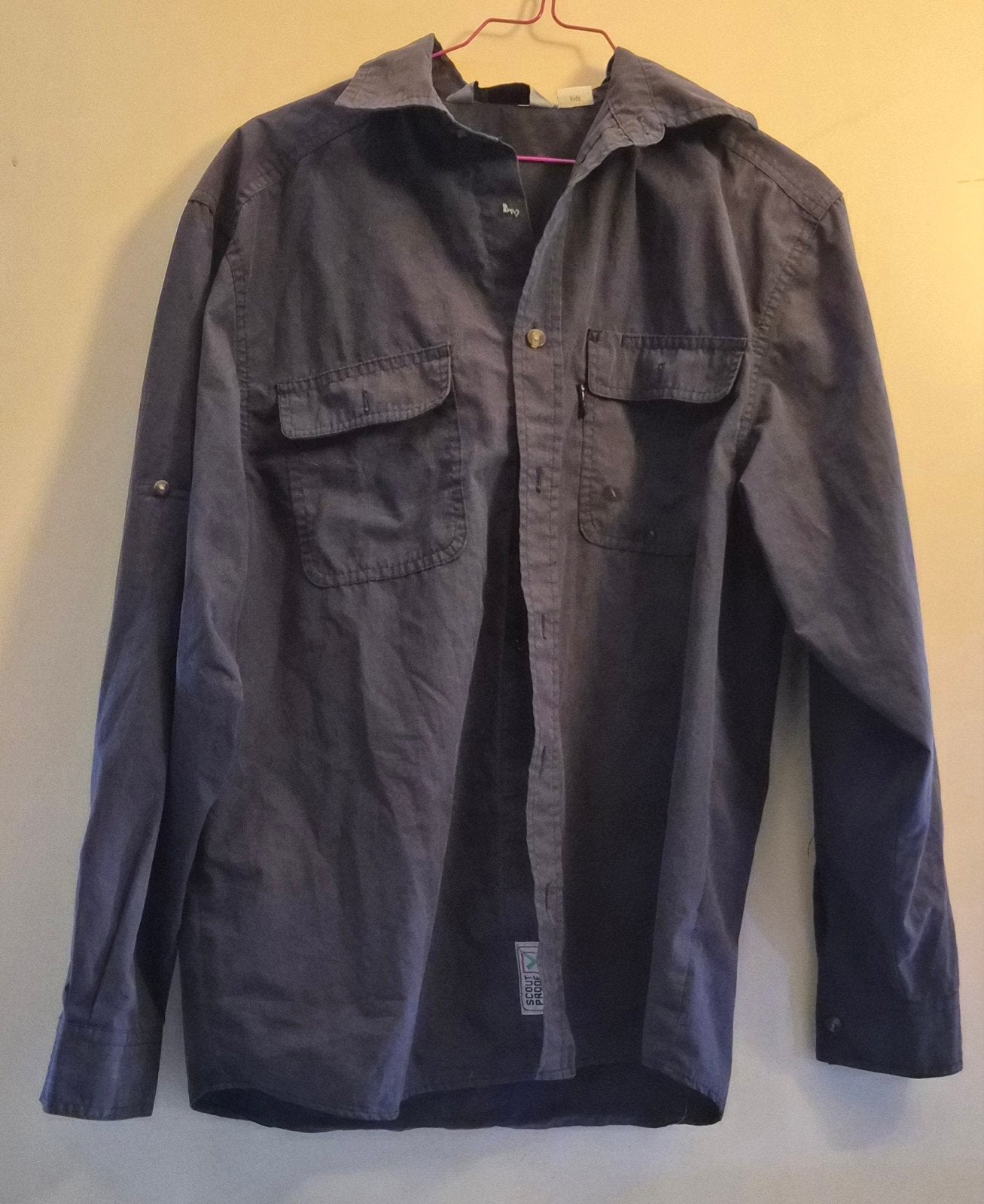 Scoutfit Scouting blouse maat 170 - blauw waterwerk, Ophalen of Verzenden, Gebruikt, Kleding