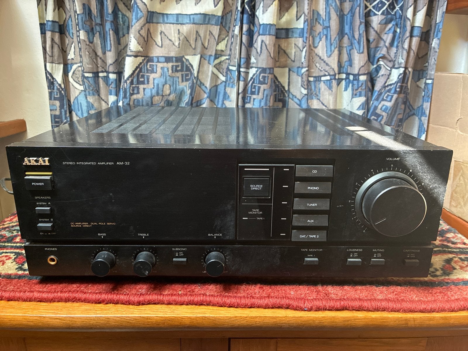 Akai AM-32 Stereo Geïntegreerde Versterker, Overige merken, Gebruikt, Ophalen of Verzenden, 60 tot 120 watt