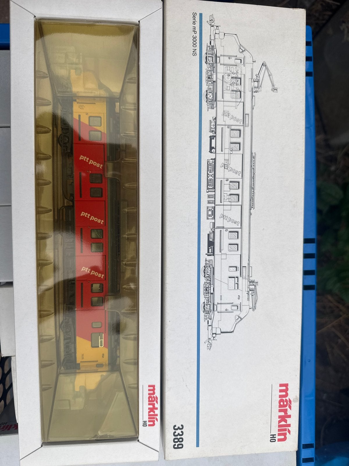 Märklin H0 Locomotief Serie mP 3000 NS PTT Post 3389, Ophalen, Wisselstroom, Locomotief, Märklin