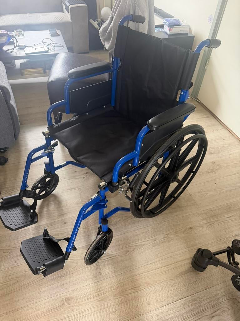 Opvouwbare rolstoel, Ophalen, Zo goed als nieuw, Duwrolstoel