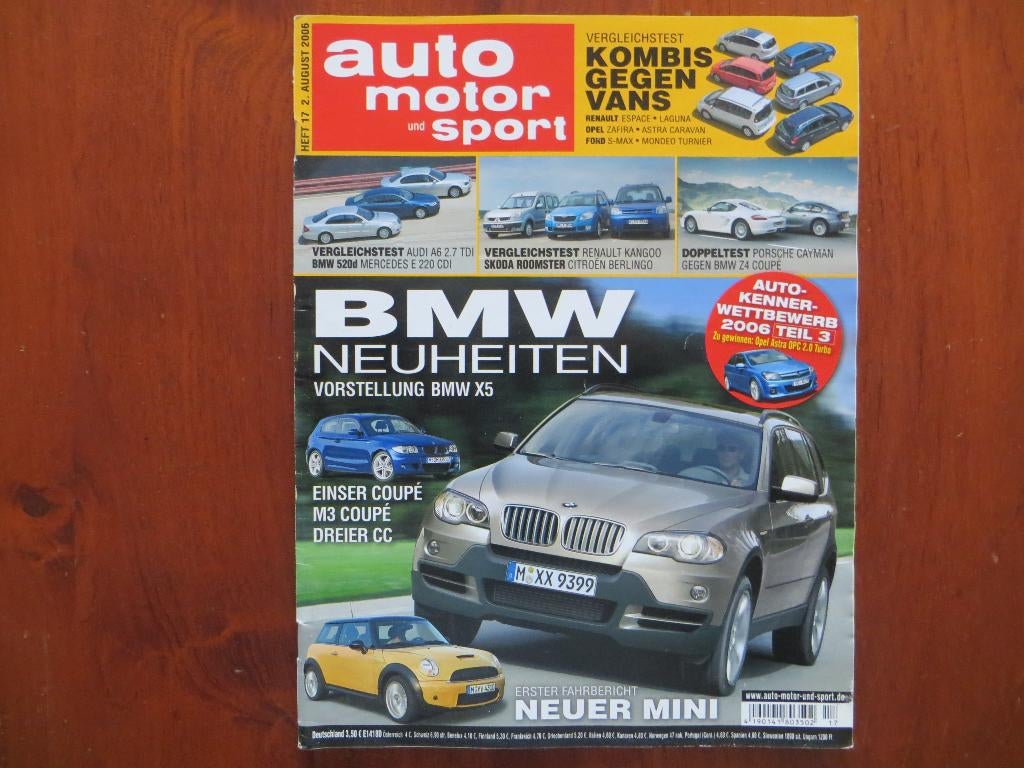 Auto Motor und Sport 17 2006 Mini Cooper S, Lexus LS 460, Ophalen of Verzenden, Nieuw, BMW