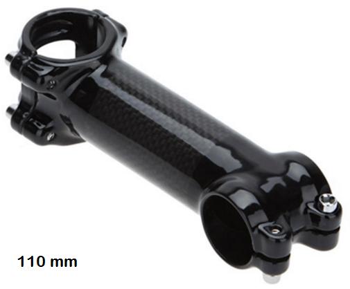Stuurpen 110 mm voor racefiets carbon look 31,8 mm, Stuur, Nieuw, Ophalen of Verzenden, Racefiets