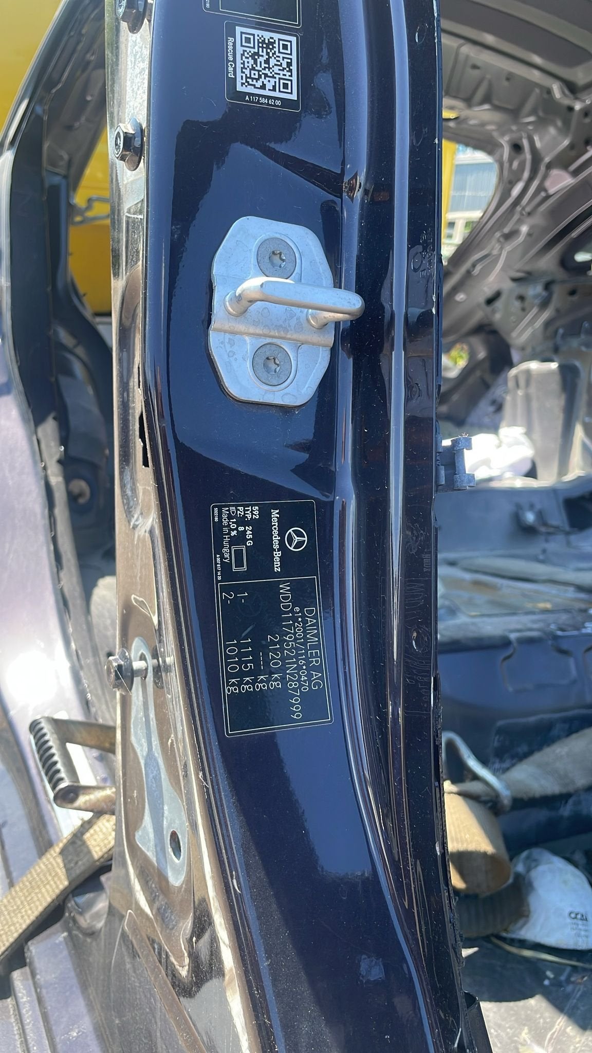 AMG CLA 45 Chassis met kentekenpapieren, Gebruikt, -, Ophalen of Verzenden, -