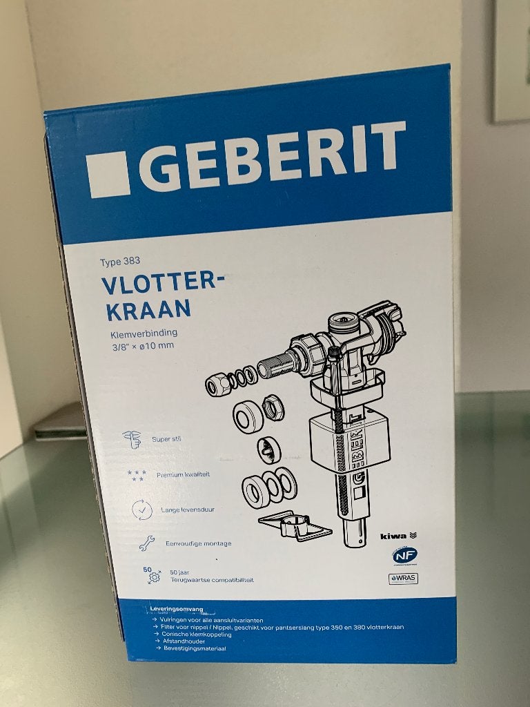 Geberit vlotterkraan, Ophalen of Verzenden, Nieuw, Toilet
