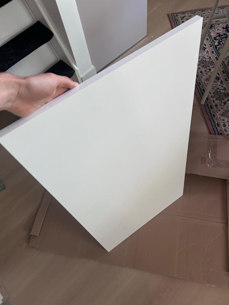 Plank wit, Ophalen, Minder dan 25 mm, Nieuw, Plank