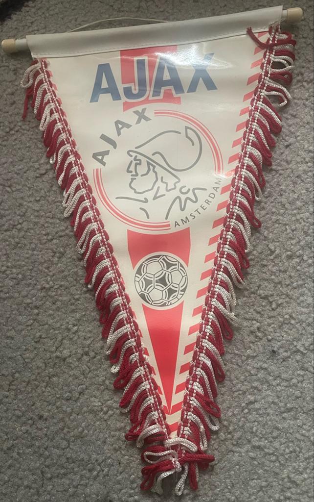 Vintage Ajax Vaantje - Klassiek Voetbal Memorabilia, Ophalen of Verzenden, Zo goed als nieuw, Ajax, Vaantje of Sjaal