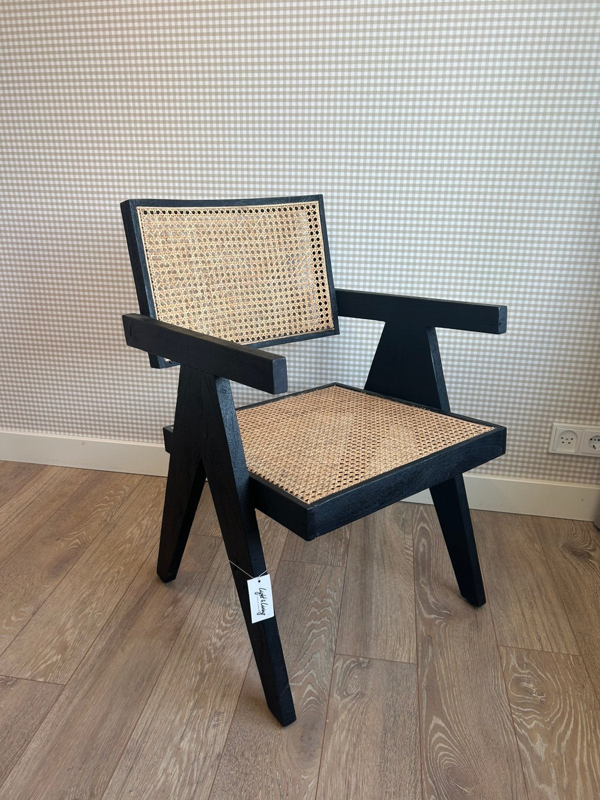 Japandi stoel nieuw. Light & Living, Ophalen, Zwart, Nieuw, Eén