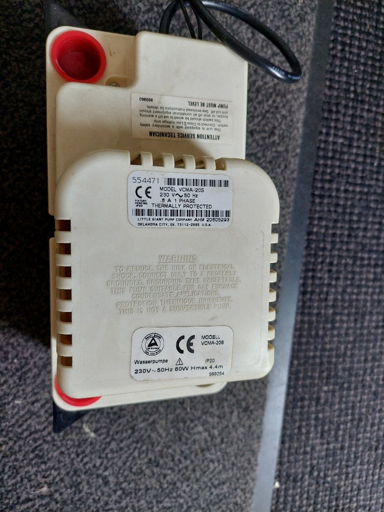 Condensaatpomp waterpomp o.a. voor airco VCMA-20S, Gebruikt, Minder dan 60 m³, 3 snelheden of meer, Ophalen of Verzenden