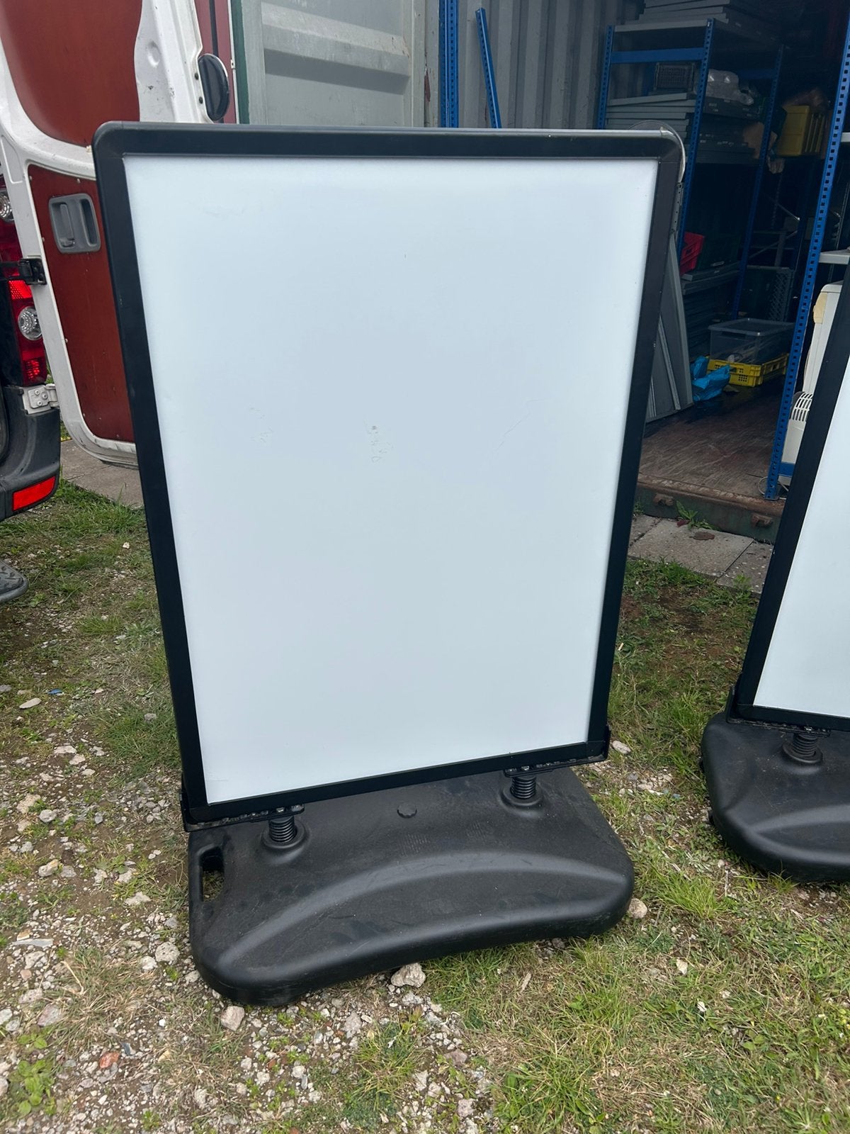 Stoepbord groot formaat met wieltjes en wentelbaar, Ophalen of Verzenden, Gebruikt