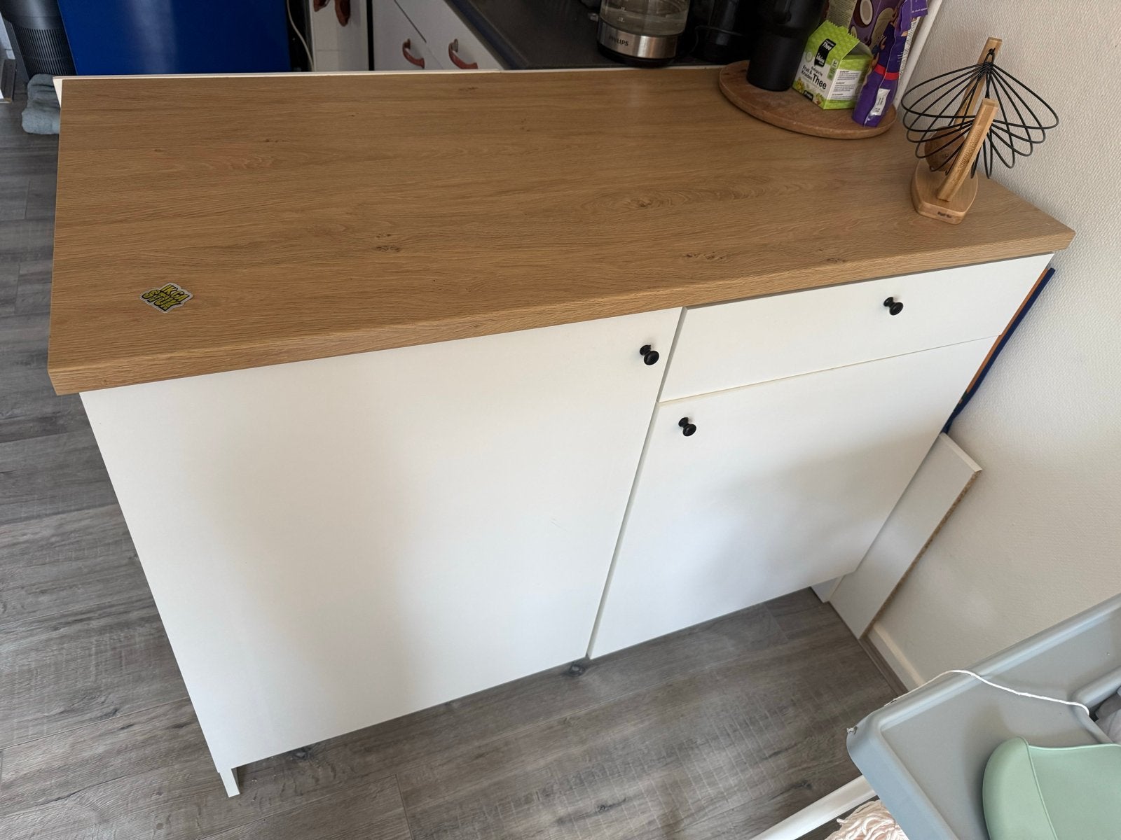 IKEA Dressoir / Keukenkast / Servieskast, Ophalen, Gebruikt, 100 tot 150 cm, Met lade(s)
