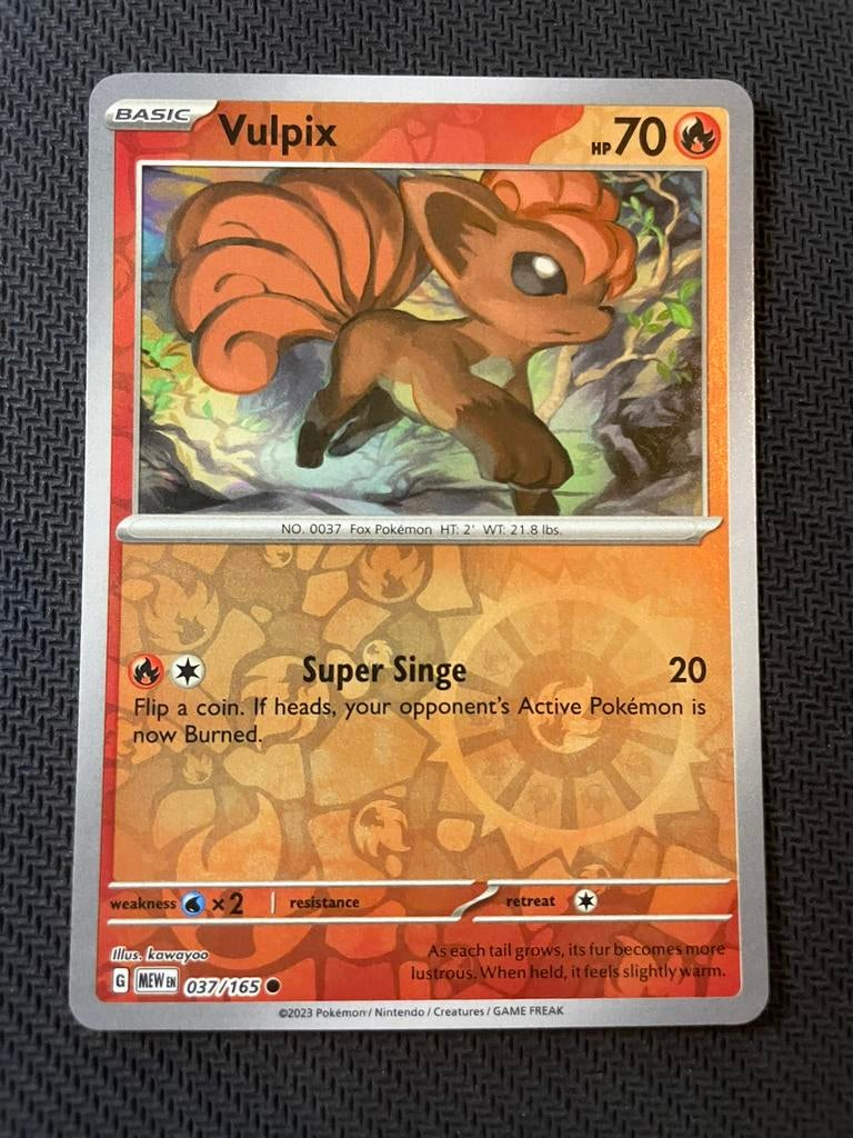 Vulpix 037/165 Reverse Holo Mew 151 Packfresh, Ophalen of Verzenden, Zo goed als nieuw