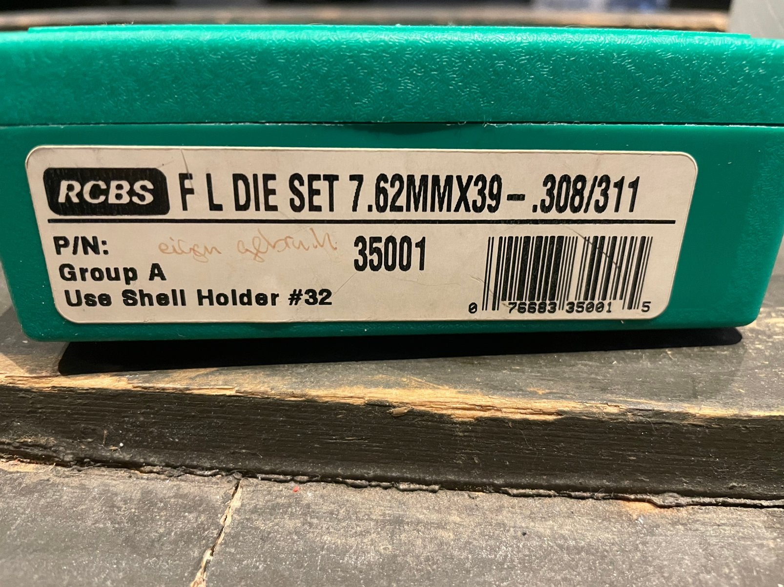 RCBS die set 7,62x39, Ophalen of Verzenden, Zo goed als nieuw