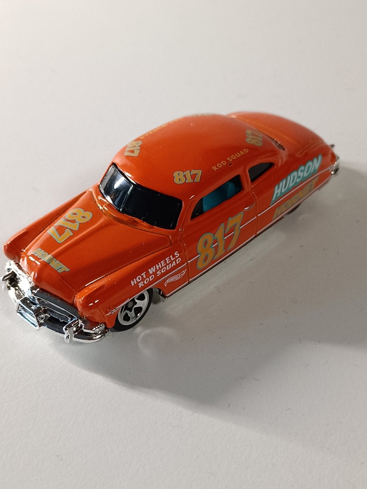 Hot Wheels Hudson Hornet Race Auto Oranje, Ophalen of Verzenden, Zo goed als nieuw, Auto