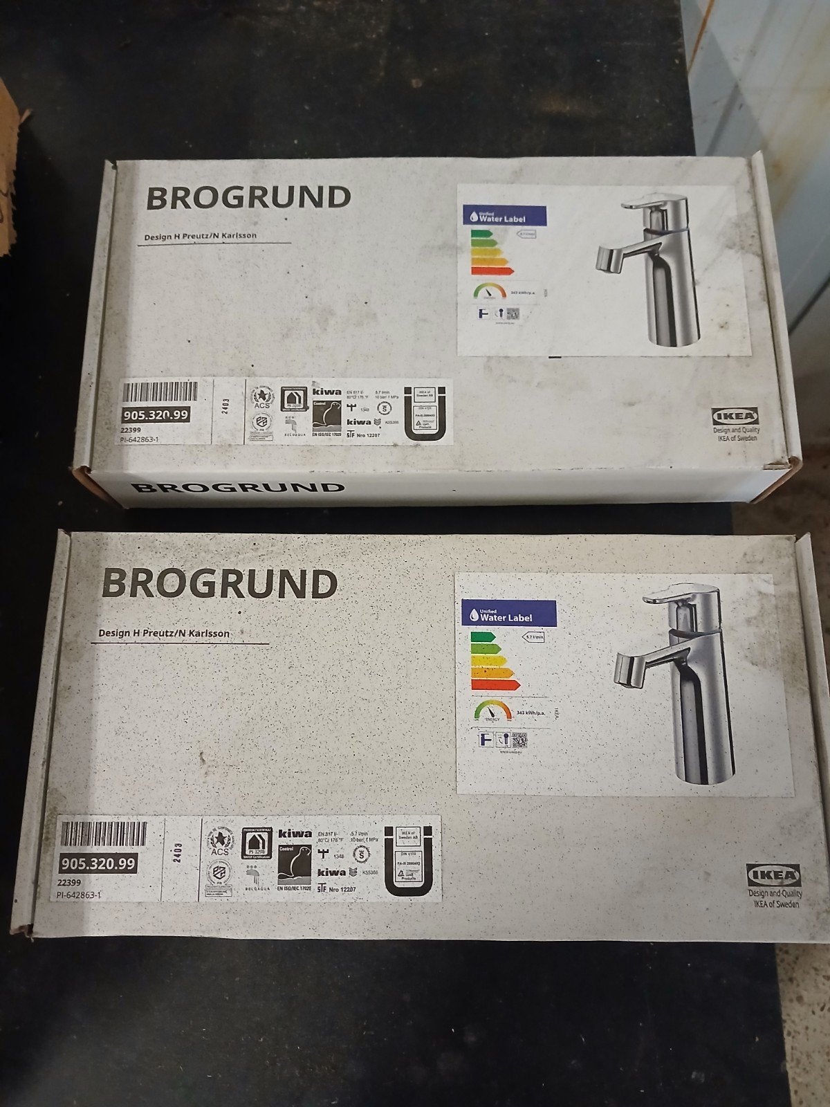 IKEA BROGRUND Kraan (2 stuks) - Nieuw in doos, Ophalen of Verzenden, Nieuw, Koper, Kraan