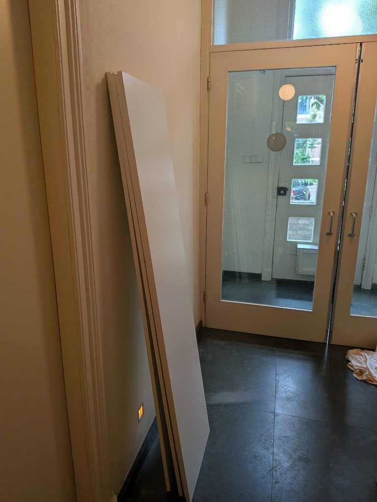 Spaanplaten rondom gefineerd, Doe-het-zelf en Verbouw, Platen en Panelen, Ophalen, Gebruikt, Hout, Minder dan 20 mm
