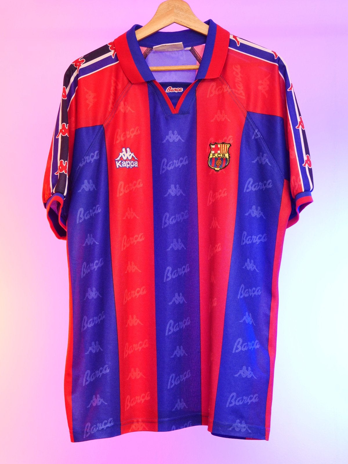 Barcelona 1995/1997 shirt kappa XL, Verzamelen, Ophalen of Verzenden, Zo goed als nieuw, Buitenlandse clubs, Shirt