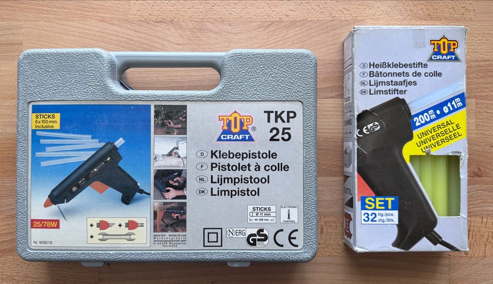 Top Craft lijmpistool met nieuwe patronen, Doe-het-zelf en Verbouw, Gereedschap | Handgereedschap, Ophalen of Verzenden, Gebruikt