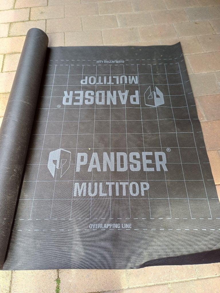 Pandser Multitop waterdichte damp-open spinvliesfolie, Overige materialen, Nieuw, 15 m² of meer, Ophalen
