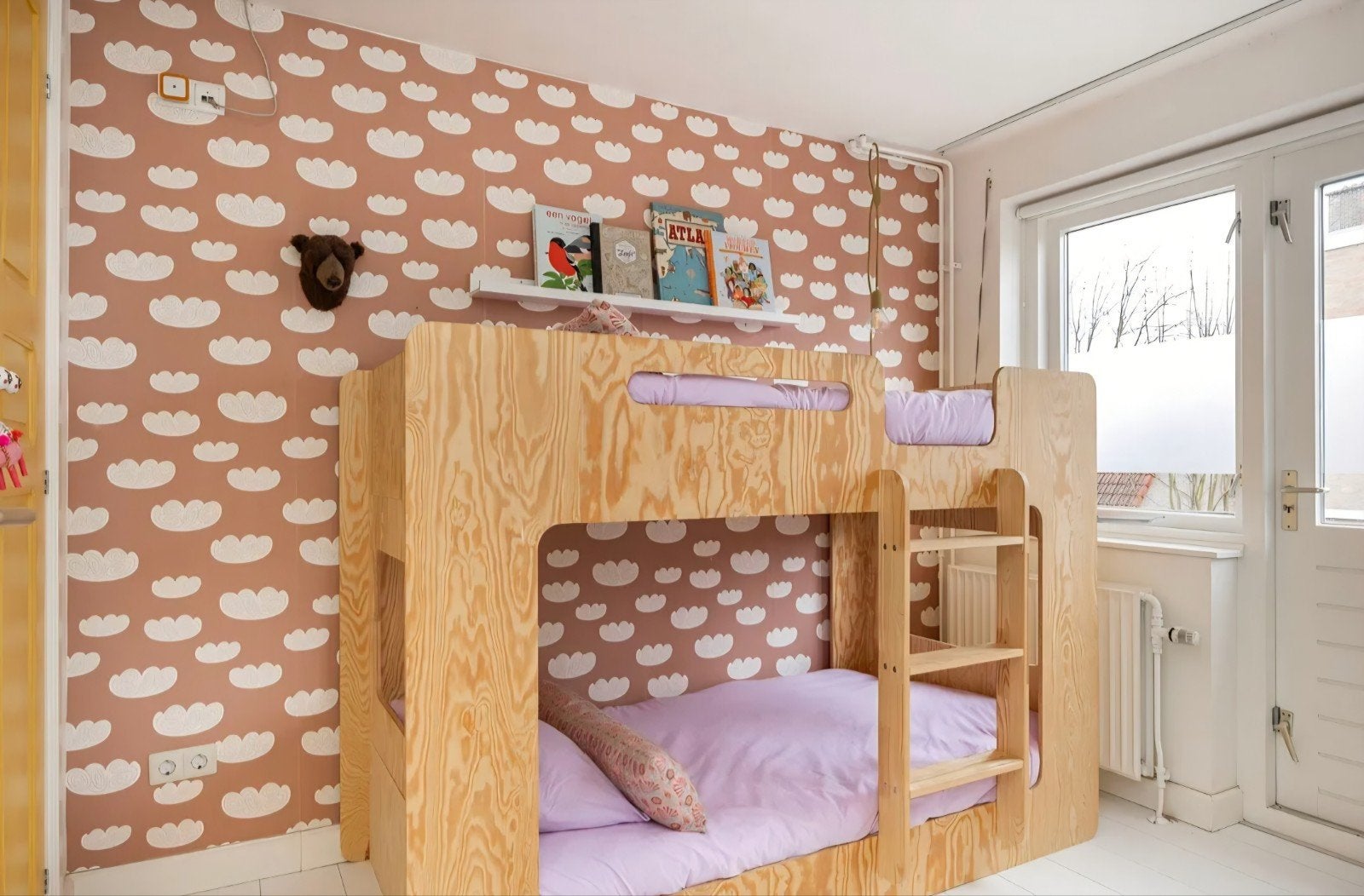 Stapelbed, Huis en Inrichting, Slaapkamer | Stapelbedden en Hoogslapers, Ophalen, Gebruikt, 90 cm, Tweepersoons