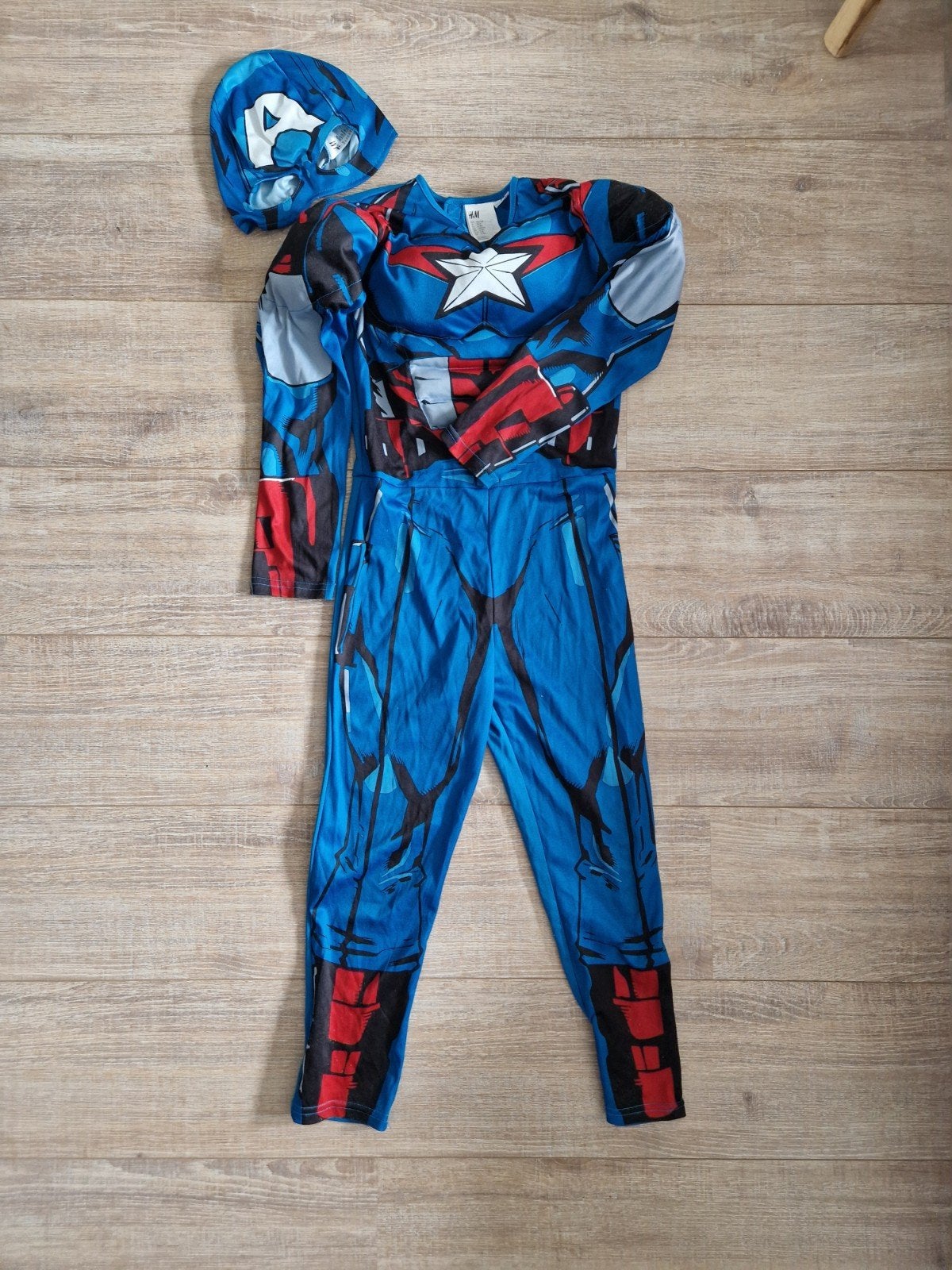 Verkleedpak Captain America H&M maat 122/128, Ophalen of Verzenden, 122 t/m 128, Jongen of Meisje