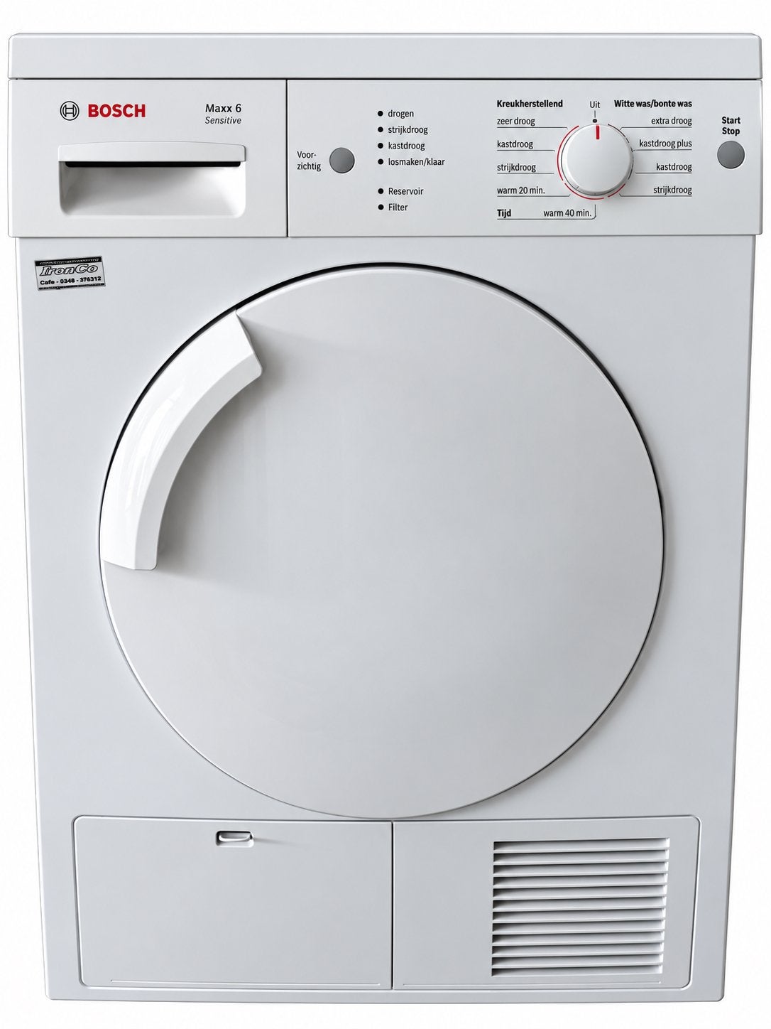 Bosch Maxx 6 Sensitive Wasdroger - Condens, Witgoed en Apparatuur, 6 tot 8 kg, Gebruikt, Ophalen of Verzenden, Voorlader