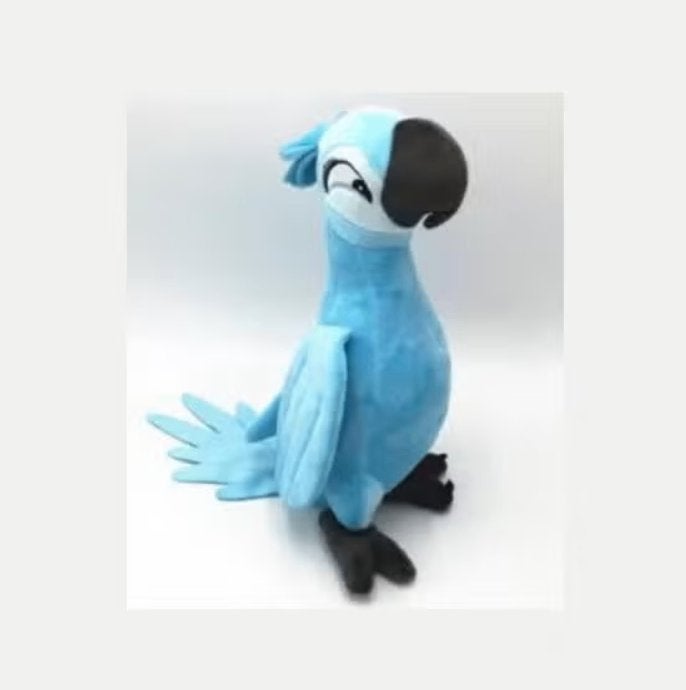 Rio grote pluche knuffel Papegaai blauw (35cm), Ophalen of Verzenden, Nieuw, Overige typen