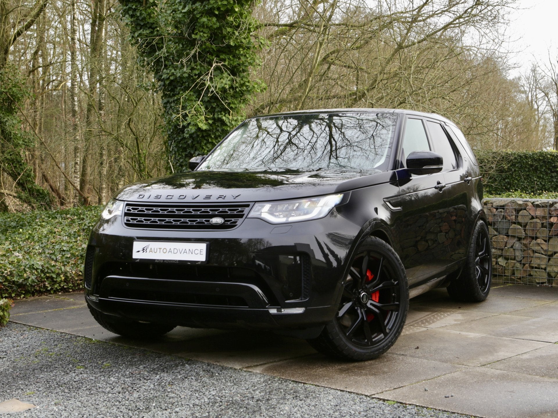 Land Rover Discovery D350 SE Commercial / Grijs Kenteken, Auto's, 2993 cc, Zwart, Leder, Bedrijf