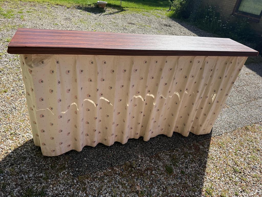 Vintage opklapbaar bed  met matras en gordijn, Huis en Inrichting, Slaapkamer | Bedden, Ophalen, Gebruikt, 90 cm, Eenpersoons