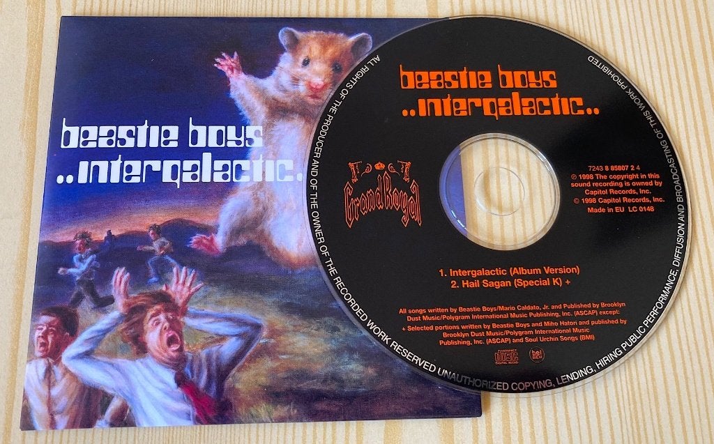 CD Single Beastie Boys - Intergalactic, Ophalen, Zo goed als nieuw, Hiphop en Rap