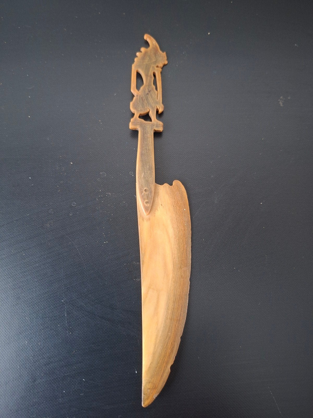 Decoratief platic mes met figuur, Ophalen of Verzenden