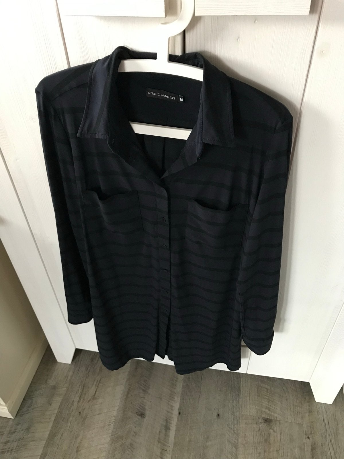 Studio Anneloes blouse/tuniek travelstof - Maat M, Ophalen of Verzenden, Gedragen, Maat 38/40 (M), Zwart