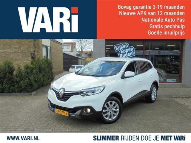 Renault Kadjar 1.2 TCe Intens (bj 2016), Voorwielaandrijving, Kadjar, Stof, Wit