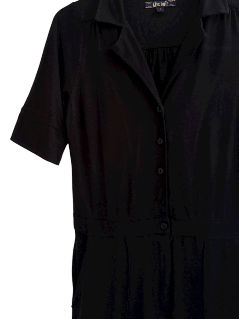 King Louie jumpsuit S, Maat 38/40 (M), Zwart, Ophalen of Verzenden, Zo goed als nieuw