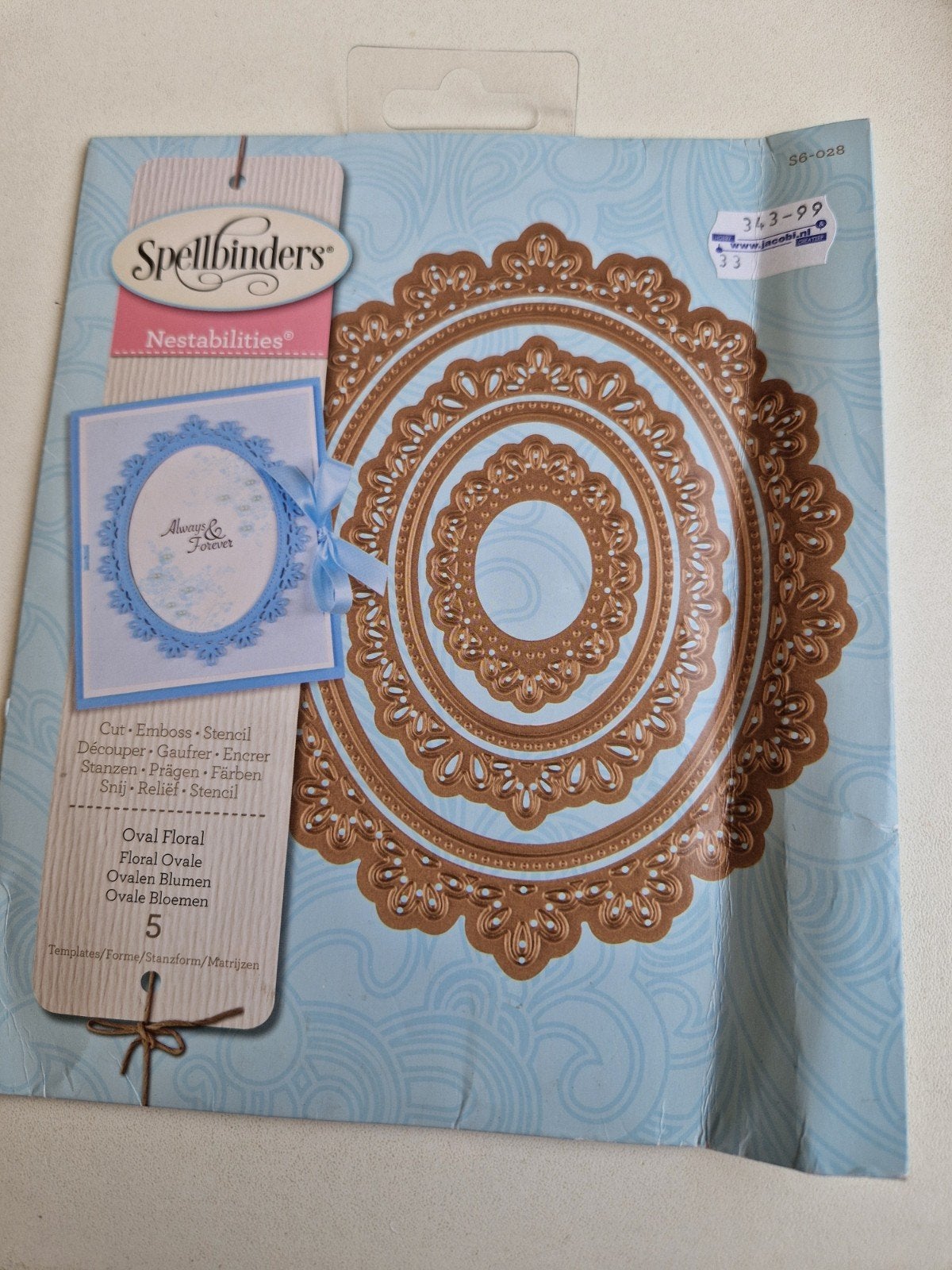 Spellbinders Nestabilities Oval Floral snijmallen set, Hobby en Vrije tijd, Ophalen of Verzenden