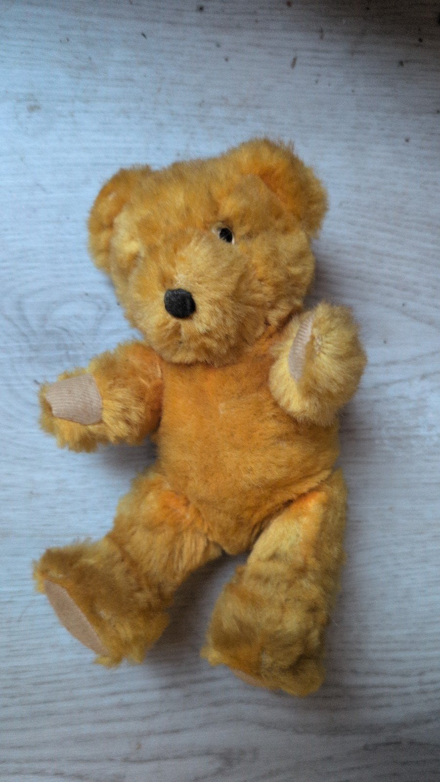 Schattige kleine teddybeer, ongeveer 15 cm, Oranje, Gebruikt, Beer, Ophalen of Verzenden