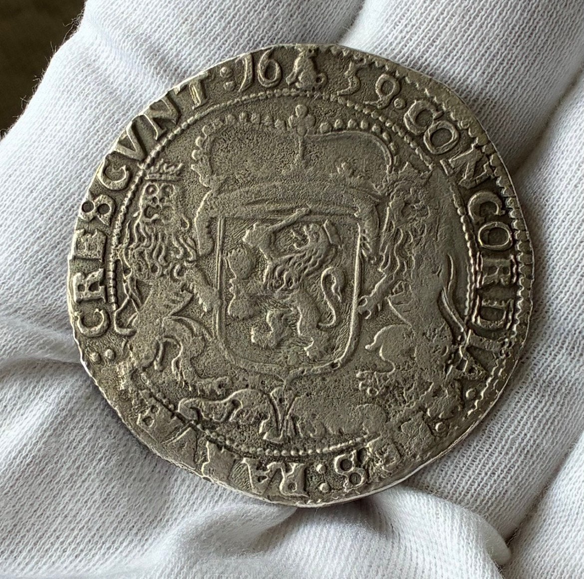 Zeldzame Zilveren Rijder 1659 Gelderland, mmt zittend hondje, Postzegels en Munten, Munten | Nederland, Verzenden, Vóór koninkrijk