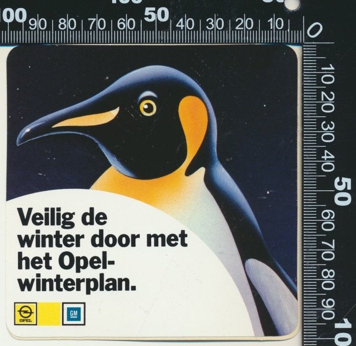 Sticker: Opel - Winterplan (3), Ophalen of Verzenden, Zo goed als nieuw, Auto of Motor