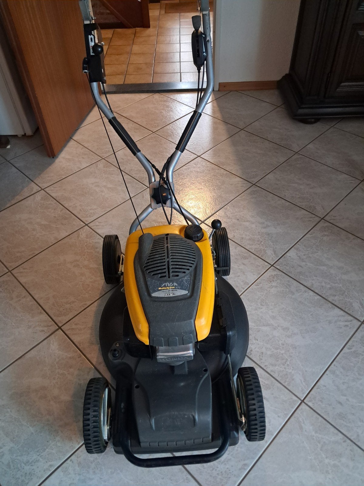 stiga multiclip pro 53 sv    190 cc, Ophalen, Mulchfunctie, Zo goed als nieuw, Benzine-grasmaaier