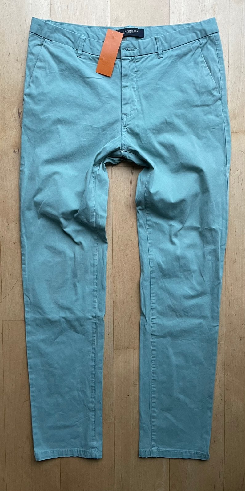 Scotch & Soda Stuwart Smart broek turquoise blauw W33 L34, Ophalen of Verzenden, Blauw