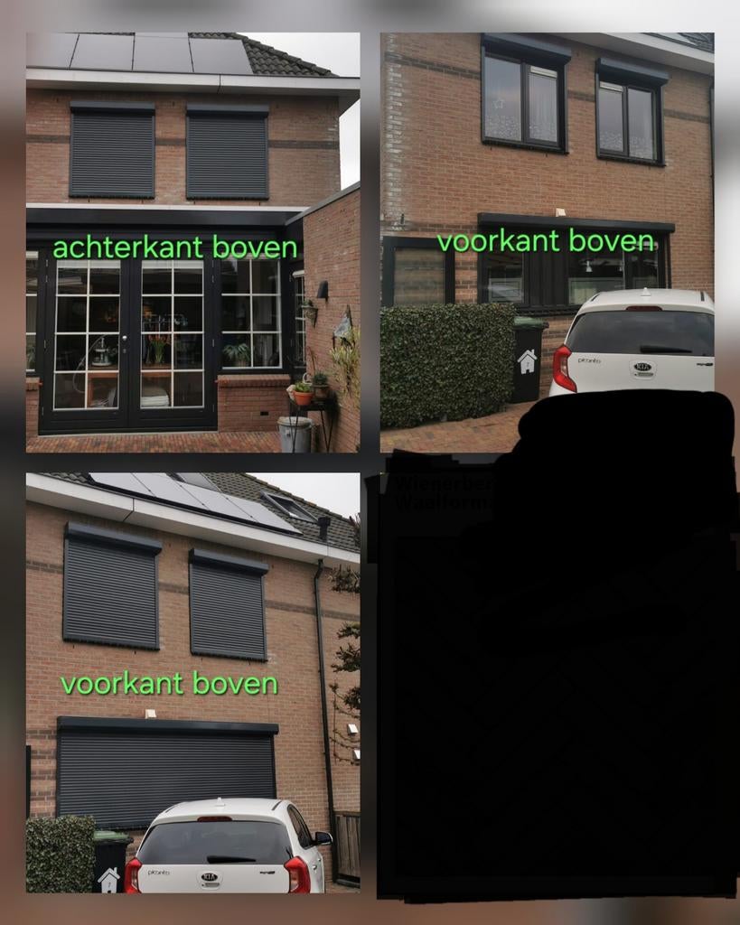 Handbediende rolluiken kleur 7016 antraciet, Doe-het-zelf en Verbouw, Rolluiken, Ophalen