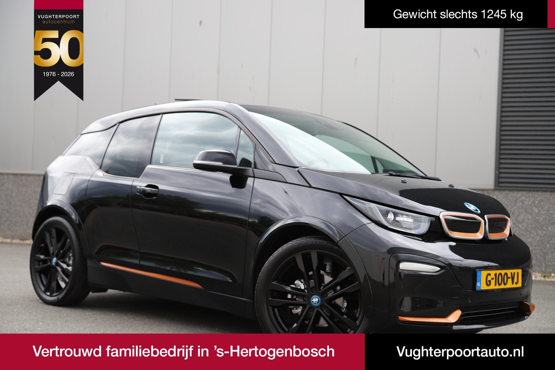 BMW i3 S 184pk /120Ah 42 kWh*RoadStyle*/Sunroof/Adaptive/H-K, Auto's, Automaat, Achterwielaandrijving, 4 stoelen, Zwart