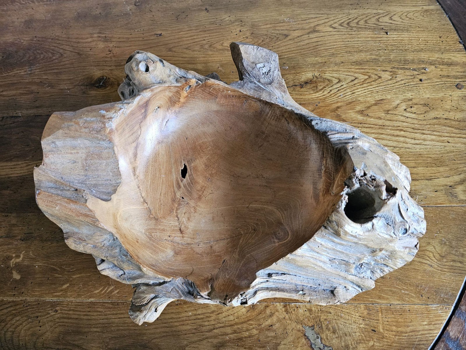 Mooie robuuste houten schaal, Ophalen, Zo goed als nieuw