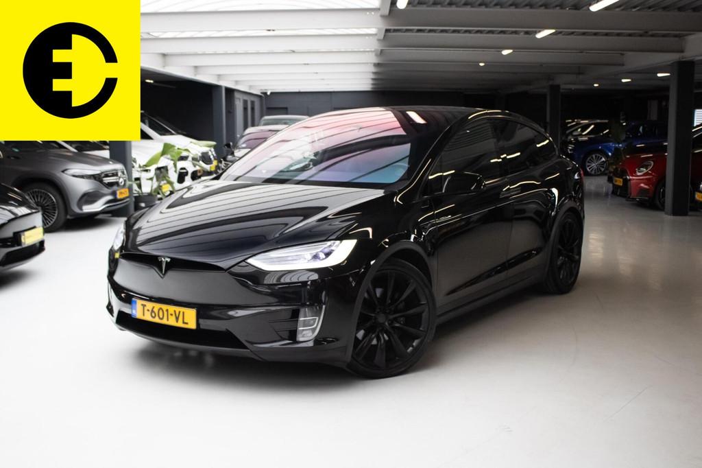 Tesla Model X 90D Base 6p. | Free supercharging | Enhanced a, Auto's, Tesla, Automaat, Model X, Gebruikt, Zwart