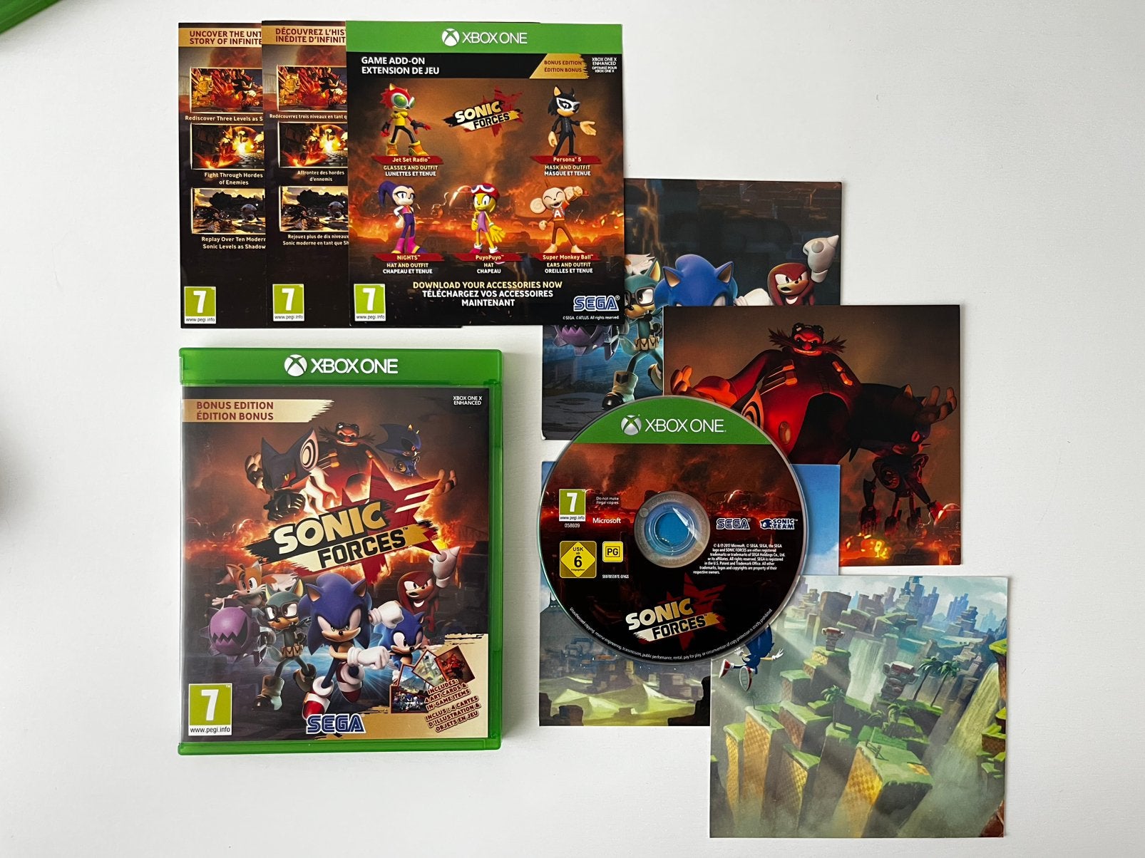 Sonic Forces met kaartjies, Avontuur en Actie, 1 speler, Ophalen of Verzenden, Zo goed als nieuw